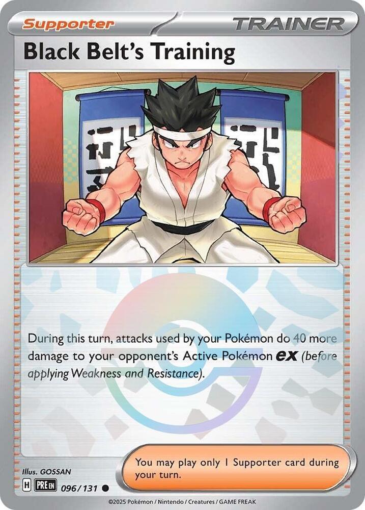 Black Belt's Training (096/131) (Poke Ball Pattern) [Scarlet & Violet: Prismatic Evolutions] | Deep Dive Games St. Marys