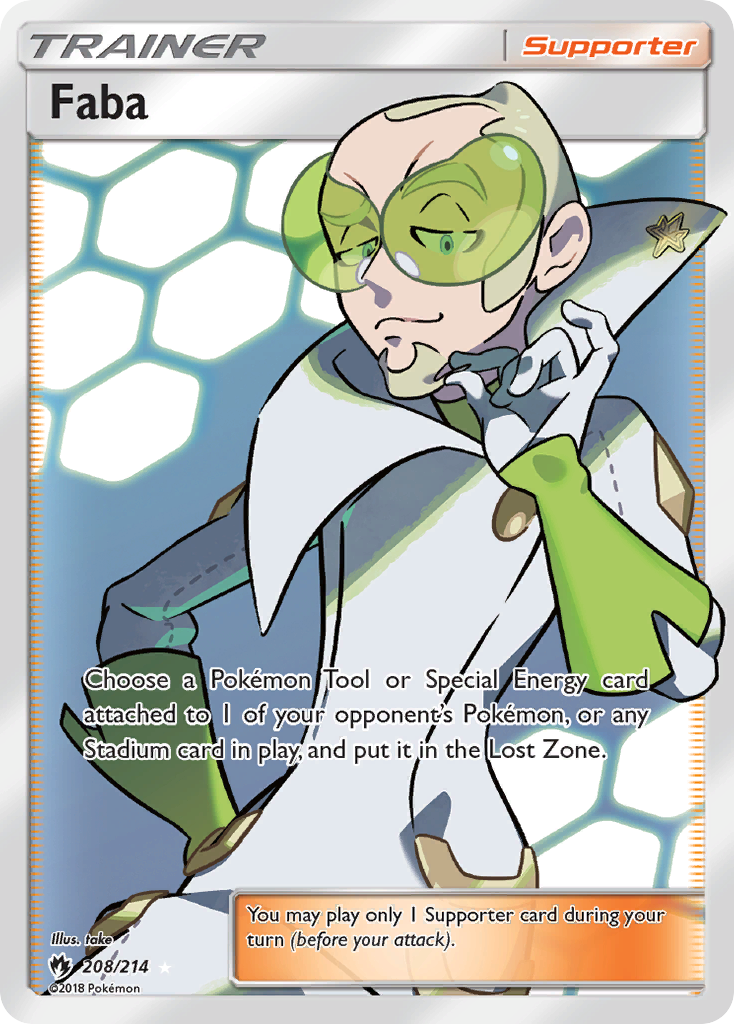 Faba (208/214) [Sun & Moon: Lost Thunder] | Deep Dive Games St. Marys