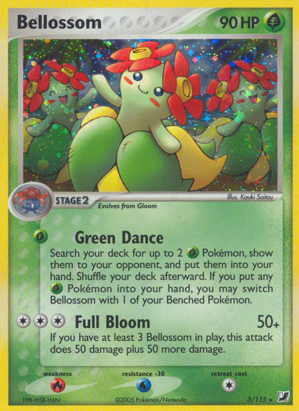 Bellossom (3/115) [EX: Unseen Forces] | Deep Dive Games St. Marys