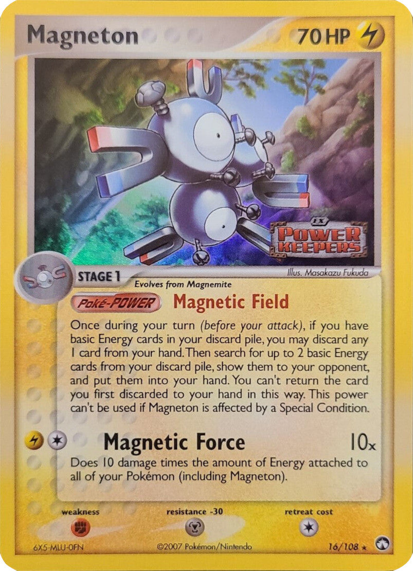 Magneton (16/108) (Stamped) [EX: Power Keepers] | Deep Dive Games St. Marys