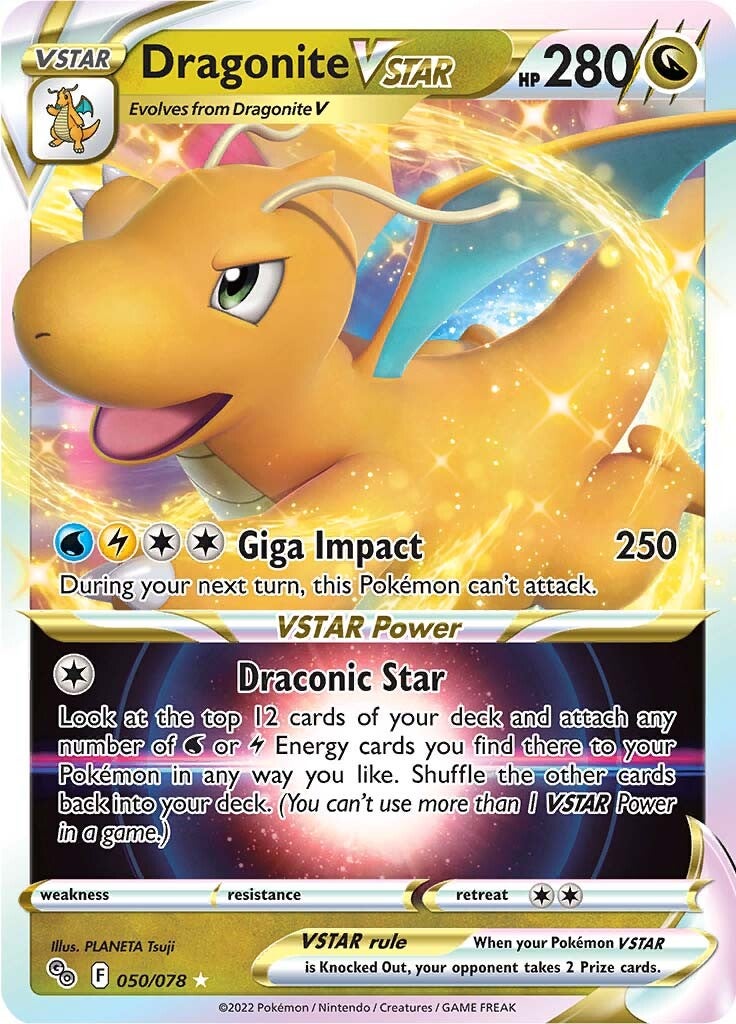 Dragonite VSTAR (050/078) [Pokémon GO] | Deep Dive Games St. Marys