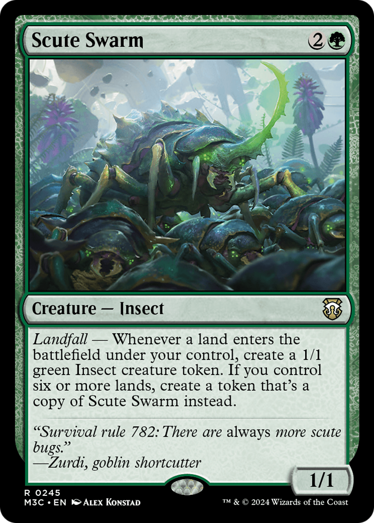 Scute Swarm (Ripple Foil) [Modern Horizons 3 Commander] | Deep Dive Games St. Marys