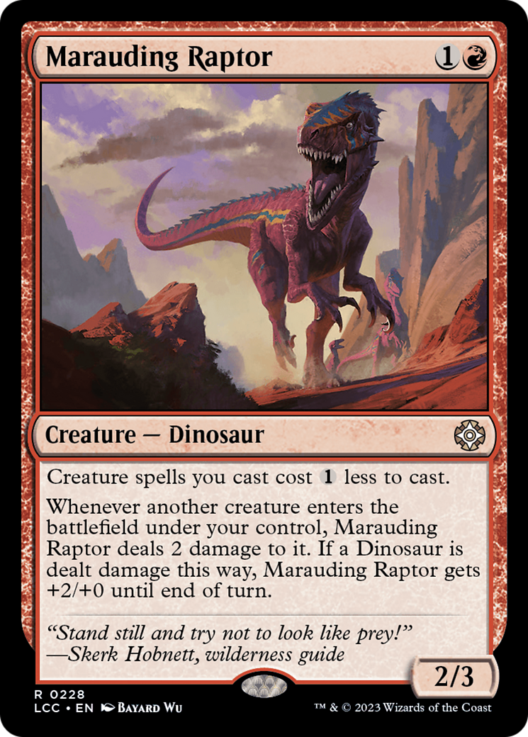 Marauding Raptor [The Lost Caverns of Ixalan Commander] | Deep Dive Games St. Marys