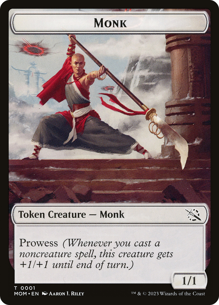 Monk // Phyrexian Saproling Double-Sided Token [March of the Machine Tokens] | Deep Dive Games St. Marys