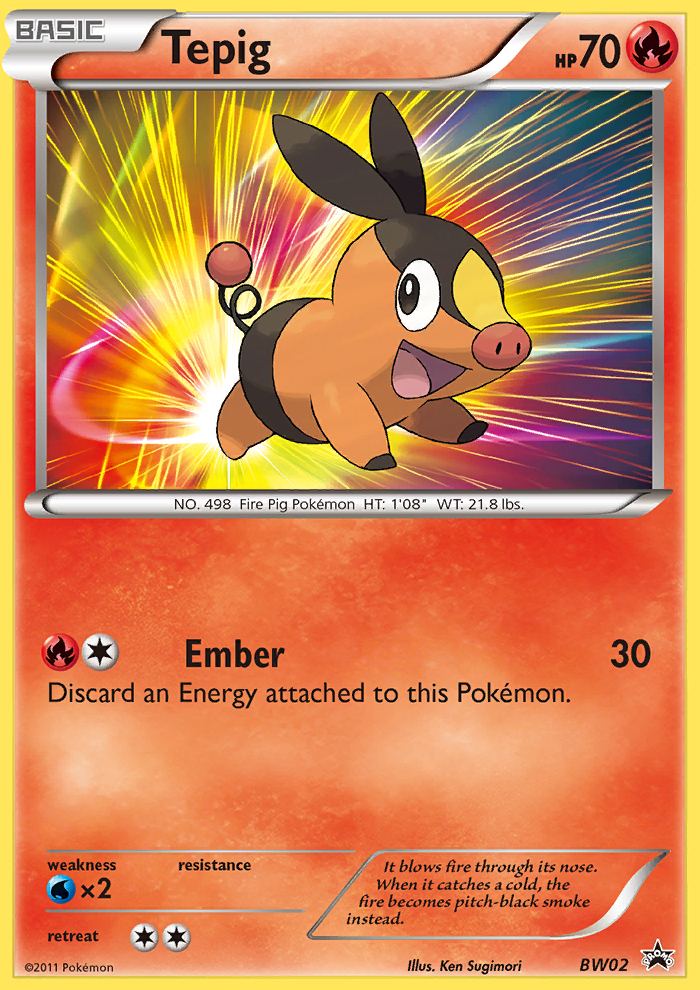 Tepig (BW02) [Black & White: Black Star Promos] | Deep Dive Games St. Marys