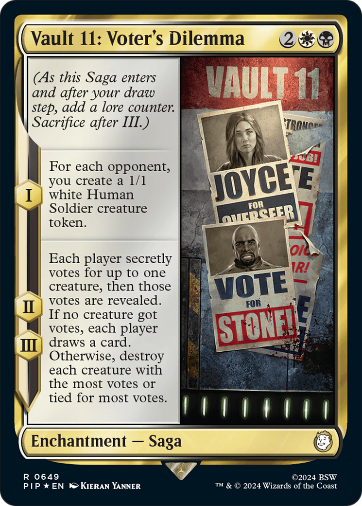 Vault 11: Voter's Dilemna (Surge Foil) [Fallout] | Deep Dive Games St. Marys