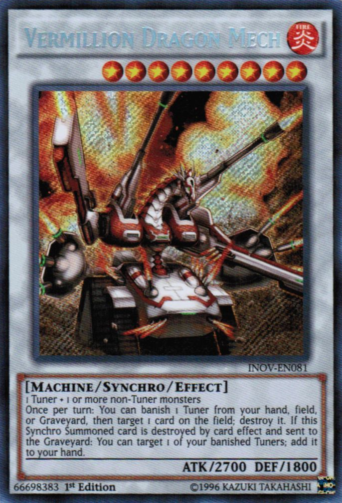 Vermillion Dragon Mech [INOV-EN081] Secret Rare | Deep Dive Games St. Marys