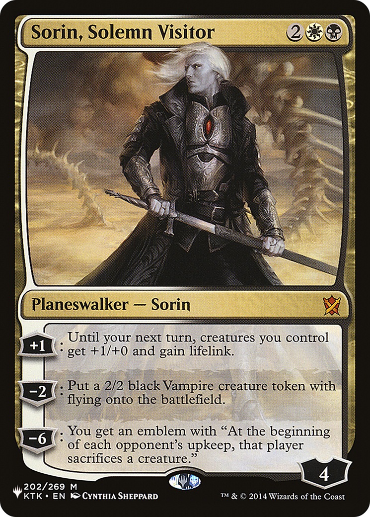 Sorin, Solemn Visitor [The List] | Deep Dive Games St. Marys