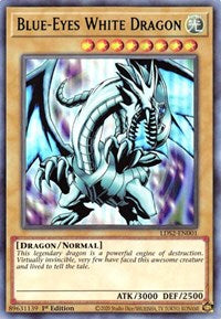 Blue-Eyes White Dragon (Green) [LDS2-EN001] Ultra Rare | Deep Dive Games St. Marys