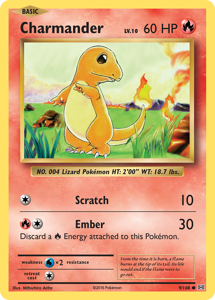 Charmander (9/108) [XY: Evolutions] | Deep Dive Games St. Marys