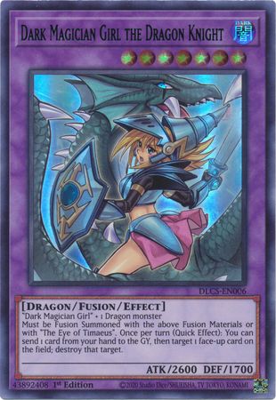 Dark Magician Girl the Dragon Knight (Alternate Art) (Blue) [DLCS-EN006] Ultra Rare | Deep Dive Games St. Marys