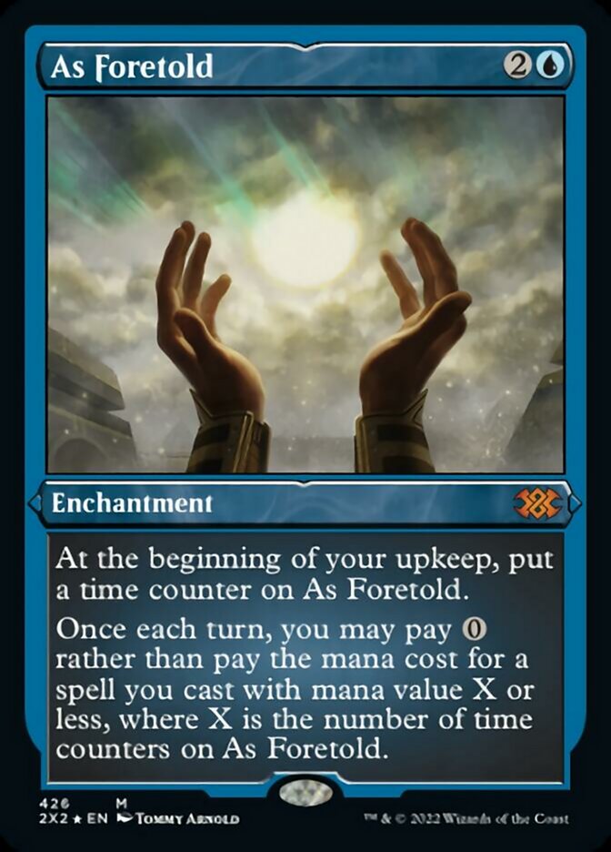 As Foretold (Foil Etched) [Double Masters 2022] | Deep Dive Games St. Marys