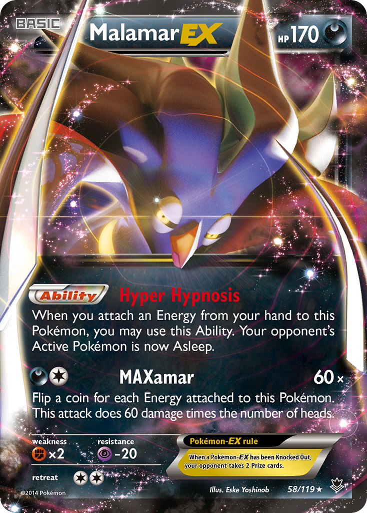 Malamar EX (58/119) [XY: Phantom Forces] | Deep Dive Games St. Marys