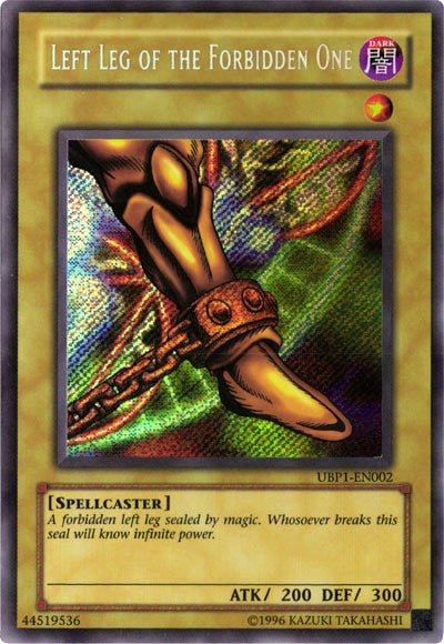 Left Leg of the Forbidden One [UBP1-EN002] Secret Rare | Deep Dive Games St. Marys