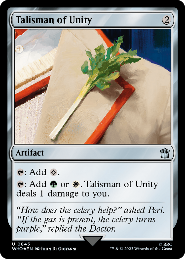 Talisman of Unity (Surge Foil) [Doctor Who] | Deep Dive Games St. Marys