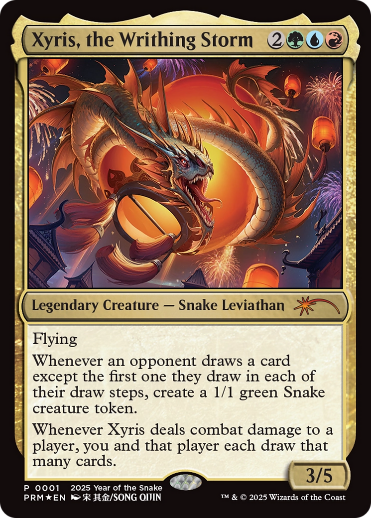 Xyris, the Writhing Storm (Year of the Snake 2025) [Standard Showdown Promos] | Deep Dive Games St. Marys