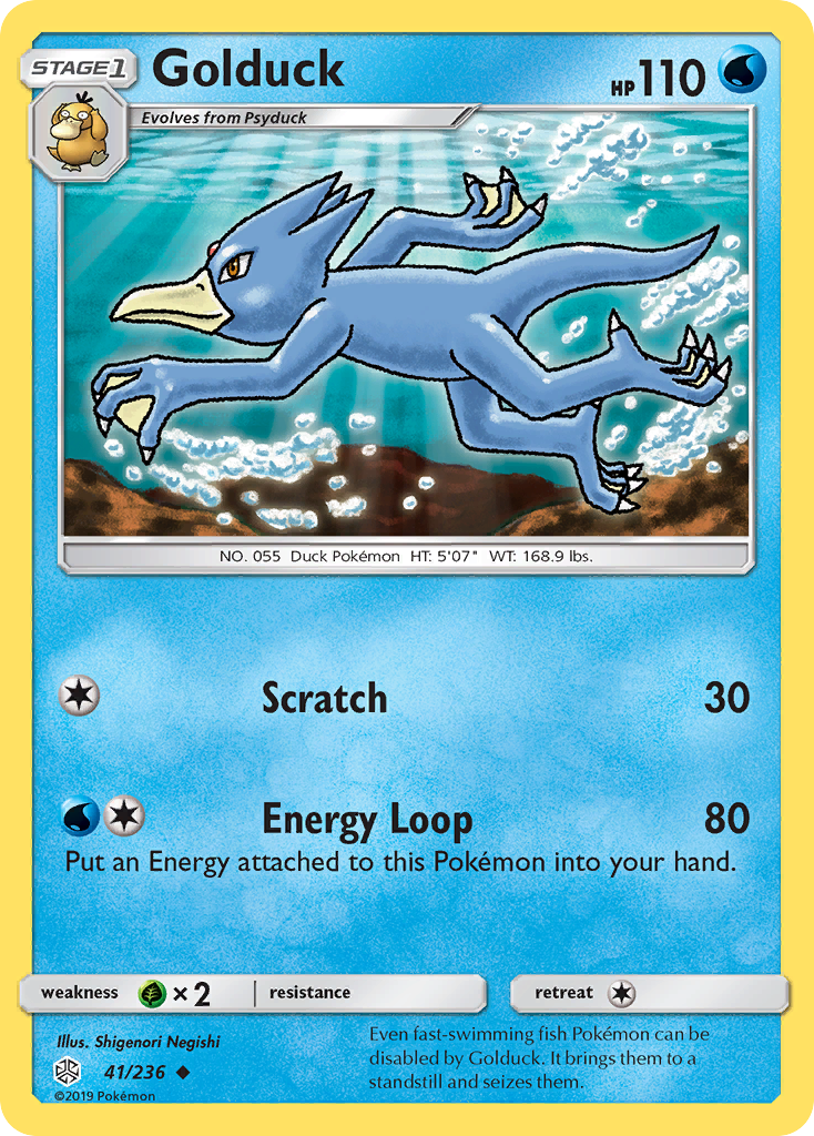 Golduck (41/236) [Sun & Moon: Cosmic Eclipse] | Deep Dive Games St. Marys