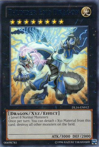 Thunder End Dragon (Blue) [DL16-EN012] Rare | Deep Dive Games St. Marys