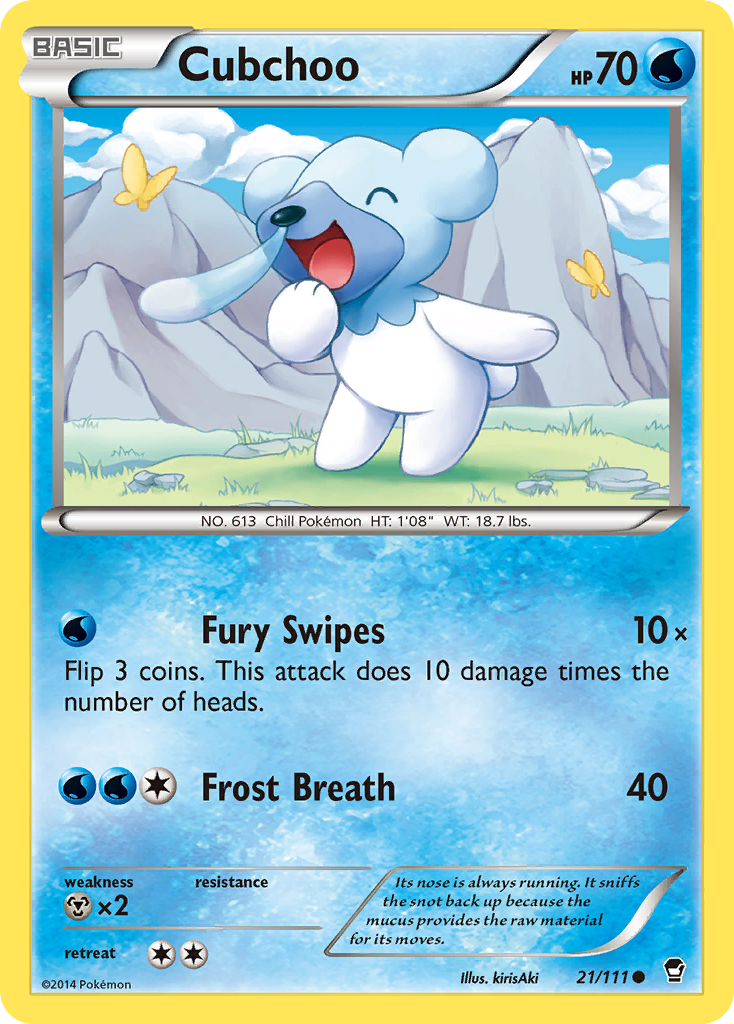 Cubchoo (21/111) [XY: Furious Fists] | Deep Dive Games St. Marys