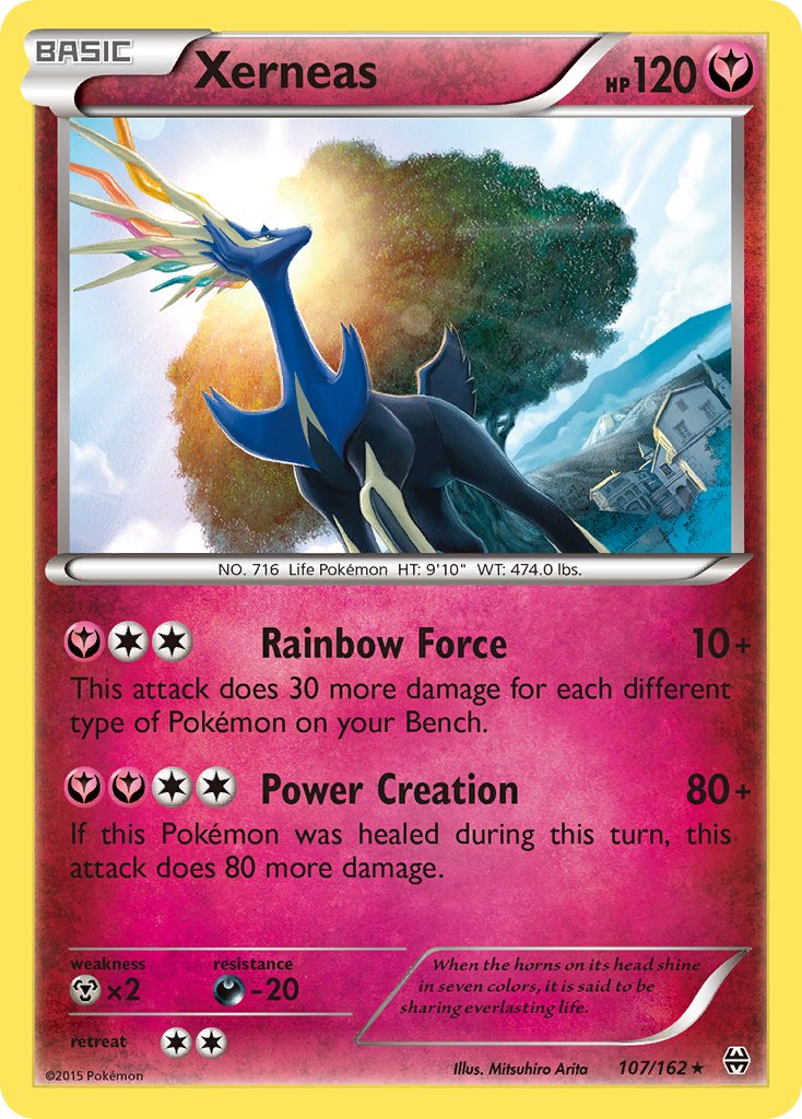 Xerneas (107/162) (Cosmos Holo) (Blister Exclusive) [XY: BREAKthrough] | Deep Dive Games St. Marys