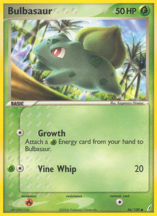 Bulbasaur (46/100) [EX: Crystal Guardians] | Deep Dive Games St. Marys