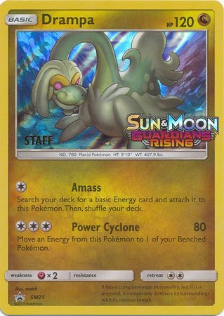 Drampa (SM21) (Staff Prerelease Promo) [Sun & Moon: Black Star Promos] | Deep Dive Games St. Marys