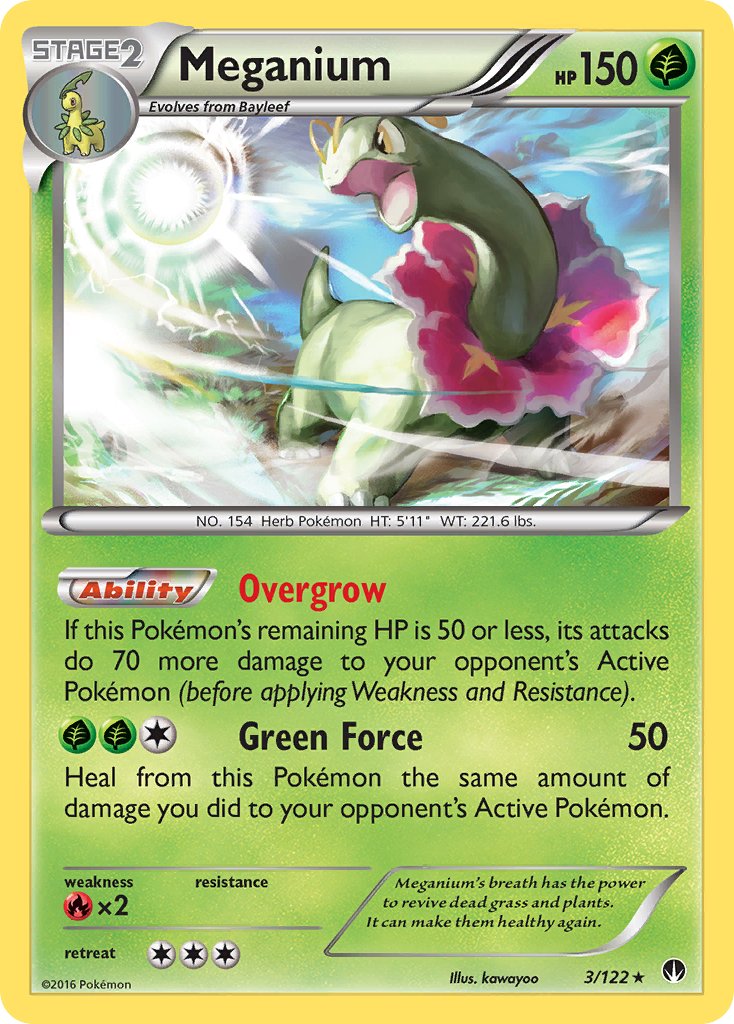 Meganium (3/122) (Cosmos Holo) (Blister Exclusive) [XY: BREAKpoint] | Deep Dive Games St. Marys