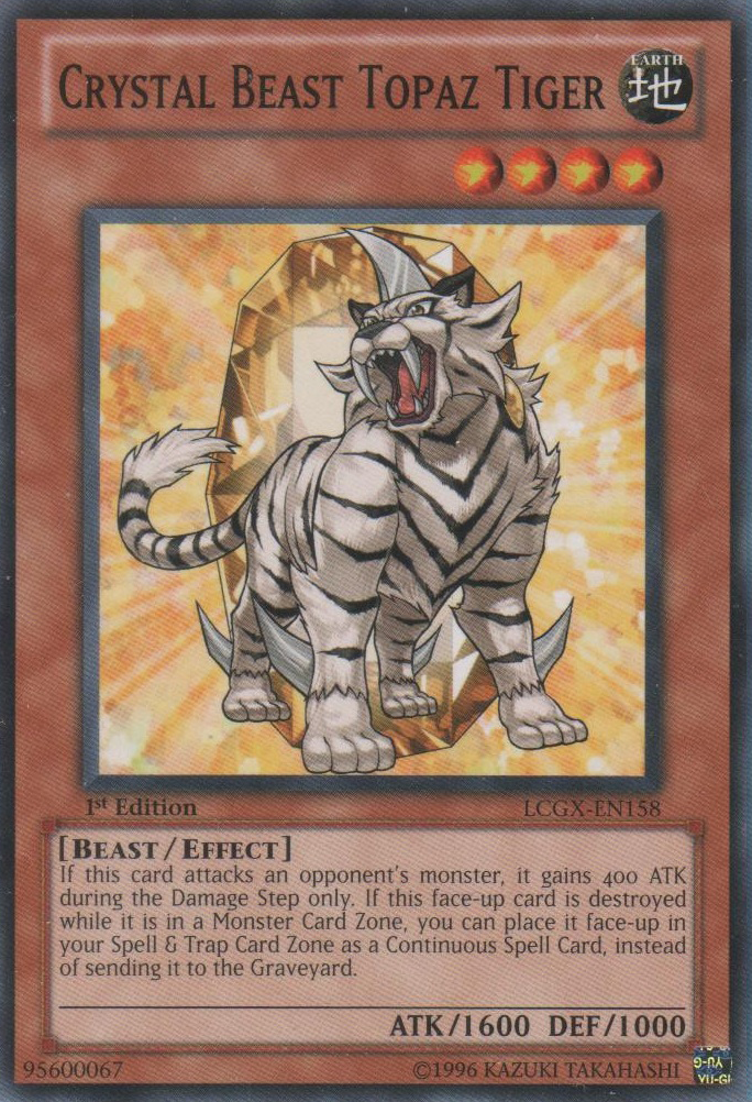 Crystal Beast Topaz Tiger [LCGX-EN158] Common | Deep Dive Games St. Marys