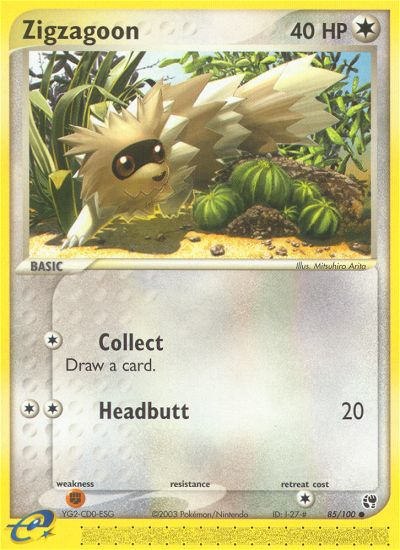 Zigzagoon (85/100) [EX: Sandstorm] | Deep Dive Games St. Marys