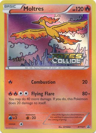 Moltres (XY127) (Staff) [XY: Black Star Promos] | Deep Dive Games St. Marys