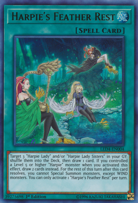 Harpie's Feather Rest [LED4-EN004] Ultra Rare | Deep Dive Games St. Marys