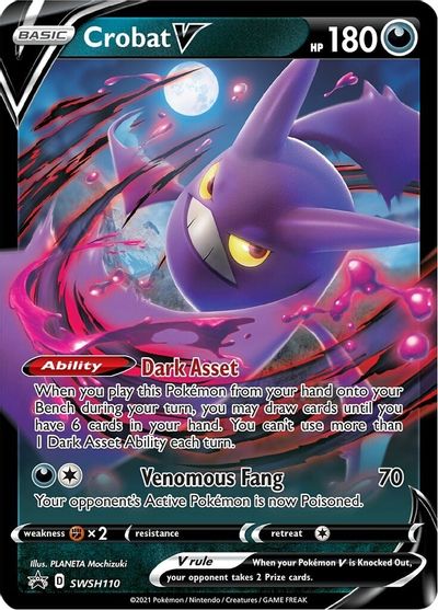 Crobat V (SWSH110) [Sword & Shield: Black Star Promos] | Deep Dive Games St. Marys