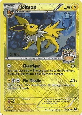 Jolteon (37/108) (Regional Championship 2013 Promo Staff) [Black & White: Dark Explorers] | Deep Dive Games St. Marys