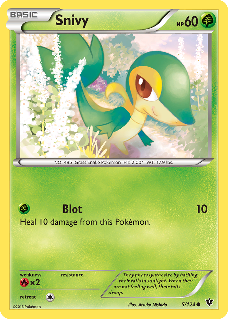 Snivy (5/124) [XY: Fates Collide] | Deep Dive Games St. Marys