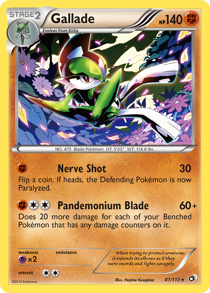 Gallade (81/113) [Black & White: Legendary Treasures] | Deep Dive Games St. Marys