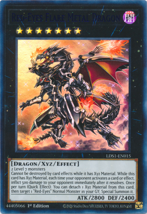 Red-Eyes Flare Metal Dragon (Blue) [LDS1-EN015] Ultra Rare | Deep Dive Games St. Marys