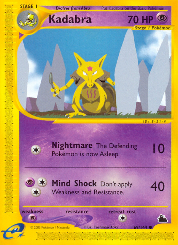 Kadabra (69/144) [Skyridge] | Deep Dive Games St. Marys