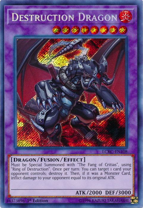 Destruction Dragon [LCKC-EN108] Secret Rare | Deep Dive Games St. Marys