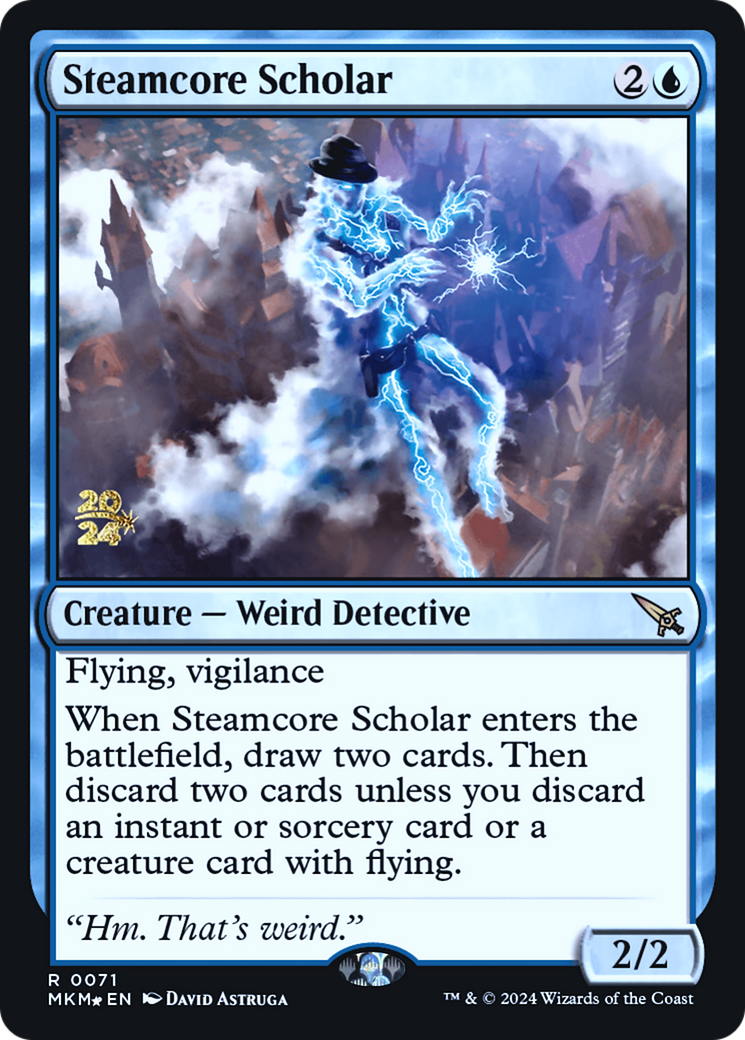 Steamcore Scholar [Murders at Karlov Manor Prerelease Promos] | Deep Dive Games St. Marys