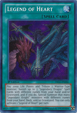 Legend of Heart [DRLG-EN006] Secret Rare | Deep Dive Games St. Marys