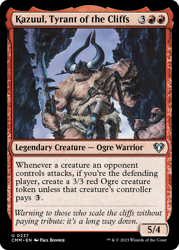 Kazuul, Tyrant of the Cliffs [Commander Masters] | Deep Dive Games St. Marys