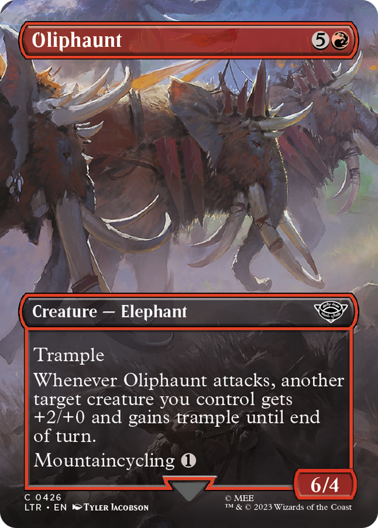 Oliphaunt (Borderless Alternate Art) [The Lord of the Rings: Tales of Middle-Earth] | Deep Dive Games St. Marys