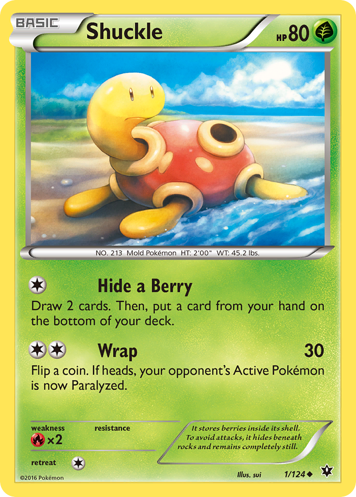 Shuckle (1/124) [XY: Fates Collide] | Deep Dive Games St. Marys