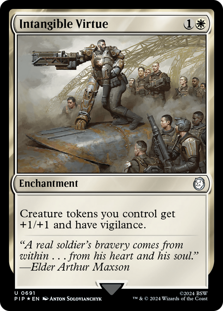 Intangible Virtue (Surge Foil) [Fallout] | Deep Dive Games St. Marys