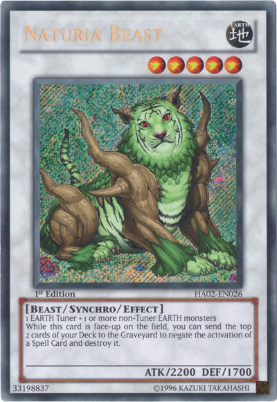 Naturia Beast [HA02-EN026] Secret Rare | Deep Dive Games St. Marys