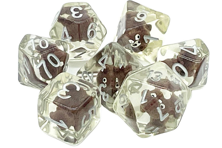 Old School 7 Piece DnD RPG Dice Set: Animal Kingdom - Here Doggy Doggy | Deep Dive Games St. Marys