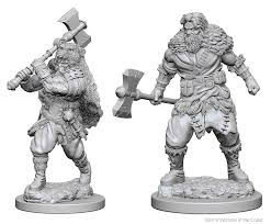 Dungeons & Dragons: Nolzur's Marvelous Unpainted Miniatures - Human Male Barbarian | Deep Dive Games St. Marys