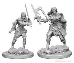 Dungeons & Dragons: Nolzur's Marvelous Unpainted Miniatures - Human Female Barbarian | Deep Dive Games St. Marys