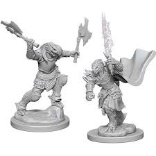 Dungeons & Dragons: Nolzur's Marvelous Unpainted Miniatures - Dragonborn Female Fighter | Deep Dive Games St. Marys