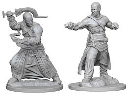 Pathfinder Deep Cuts Unpainted Miniatures: Human Male Monk | Deep Dive Games St. Marys